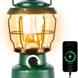 LED Camping Lantern, Water Resistant Emergency Light for Power Outage, Hurricane, Hiking